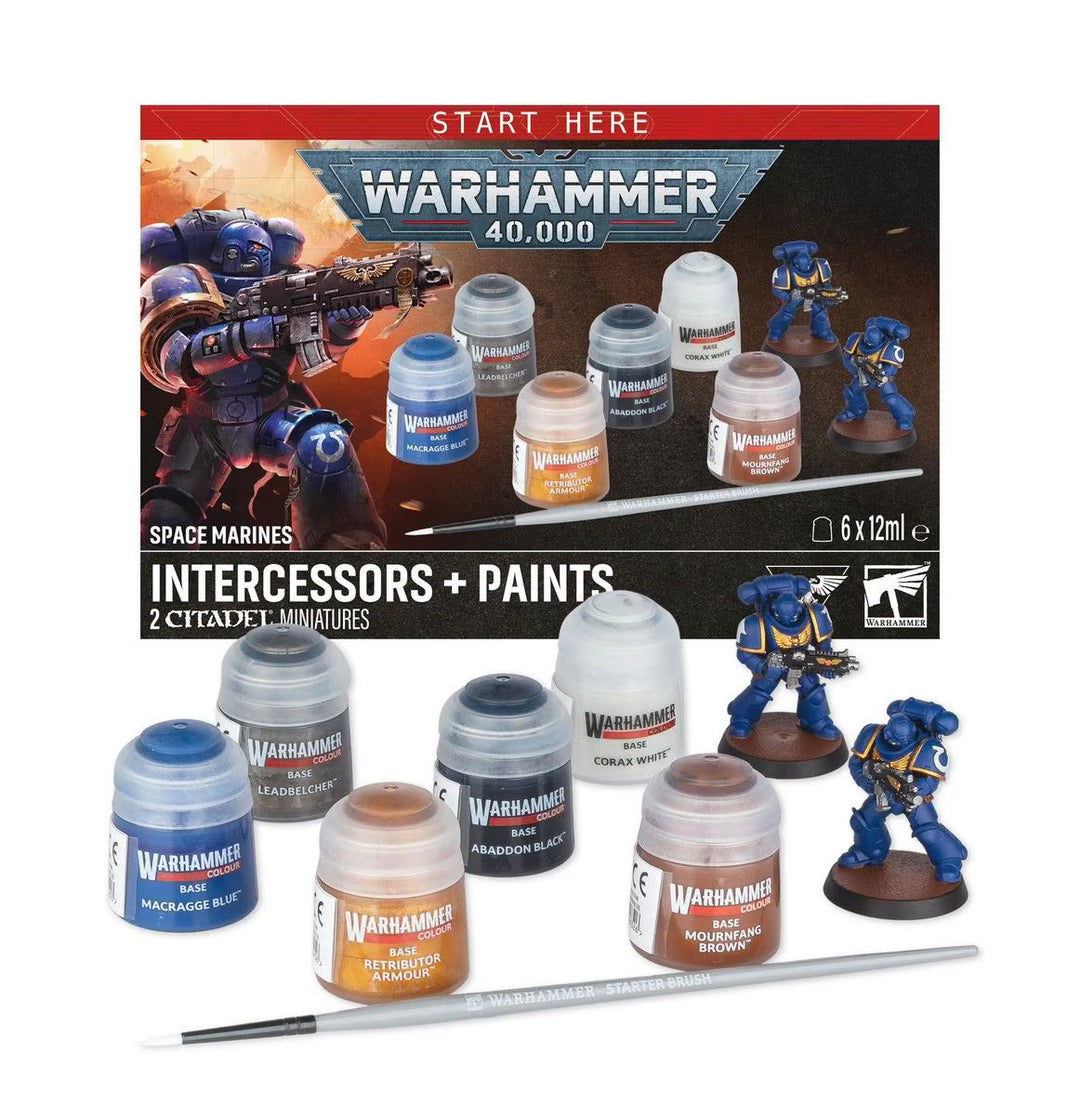 Warhammer 40,000 Intercessors and Paints