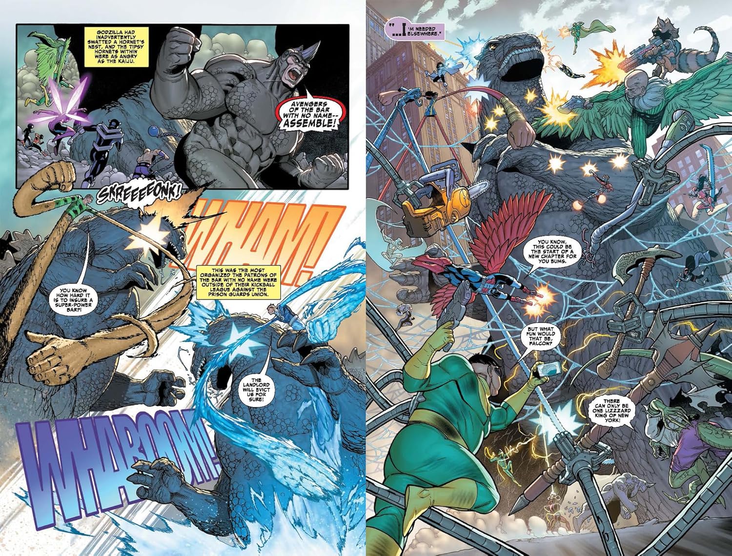 Godzilla Destroys the Marvel Universe