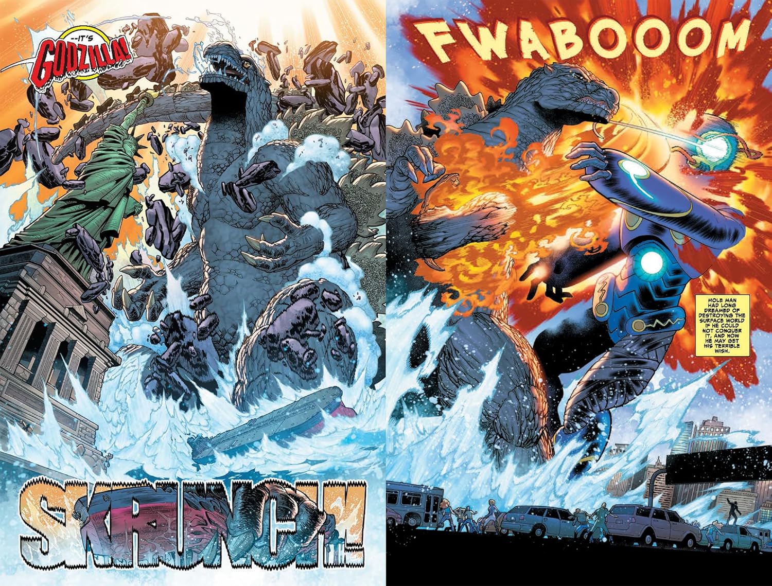 Godzilla Destroys the Marvel Universe