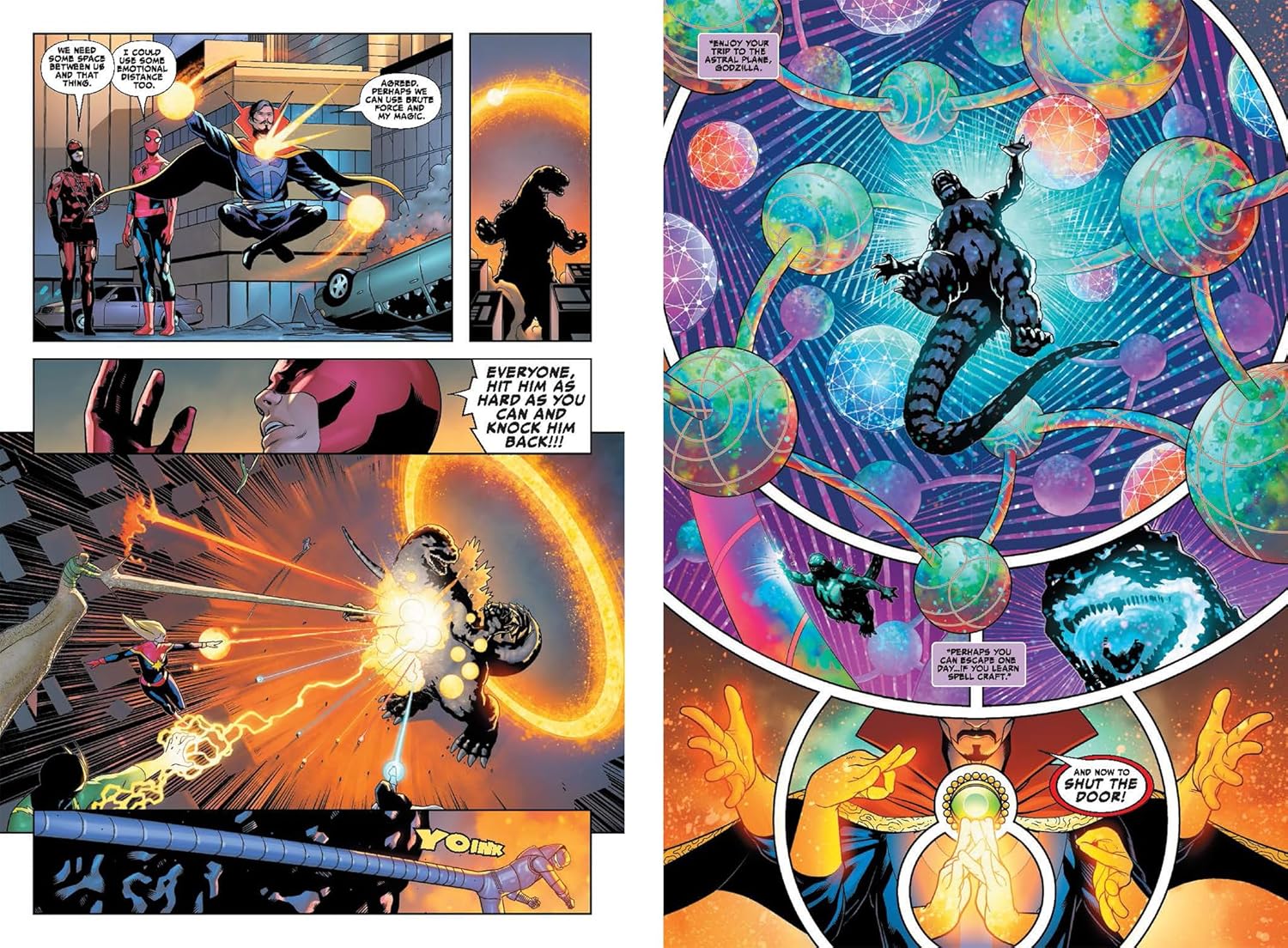 Godzilla Destroys the Marvel Universe