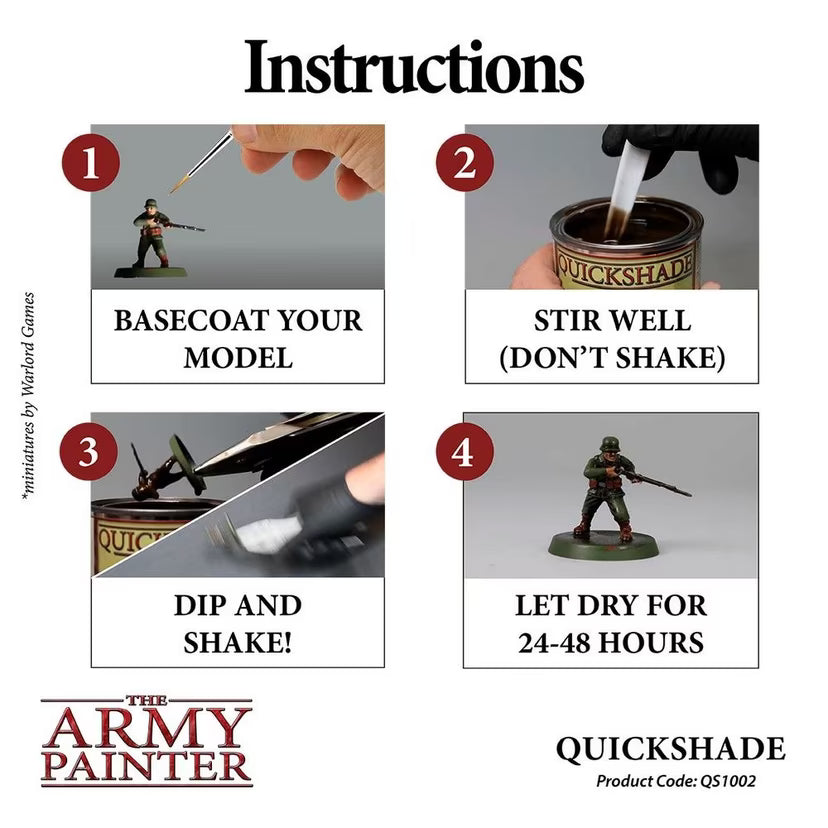 ARMY PAINTER: Quickshade Dip: Strong Tone