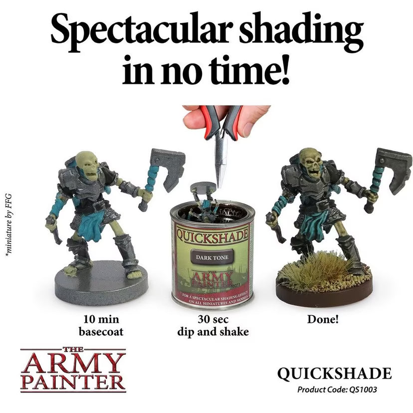 ARMY PAINTER: Quickshade Dip: Dark Tone