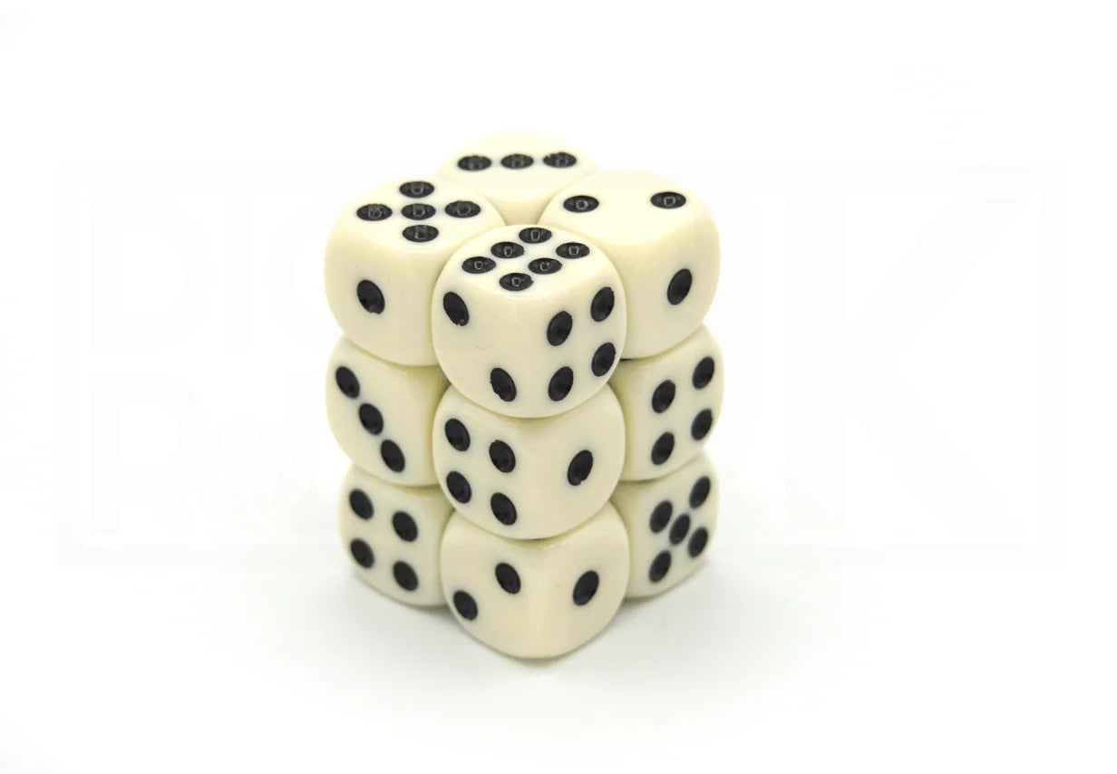 12X16mm Dice Block | Opaque White