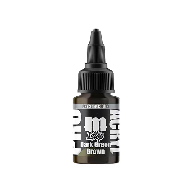 Pro Acryl 1-Step: Dark Green Brown - 22ml
