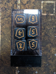 12X16mm Dice Block | Pearlescent Black Shield
