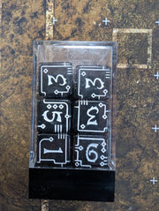 12X16mm Dice Block | Black Circuitry