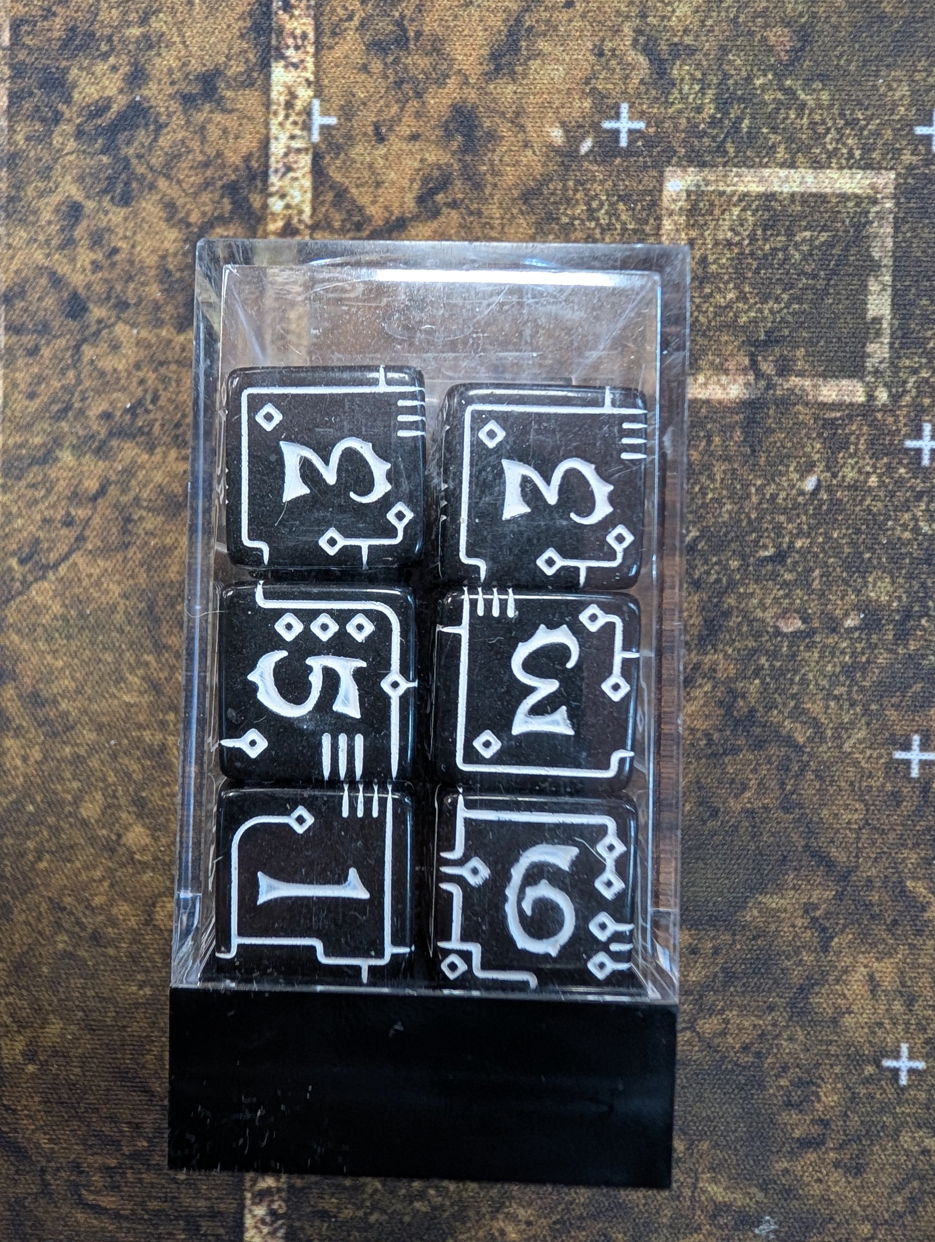 12X16mm Dice Block | Black Circuitry