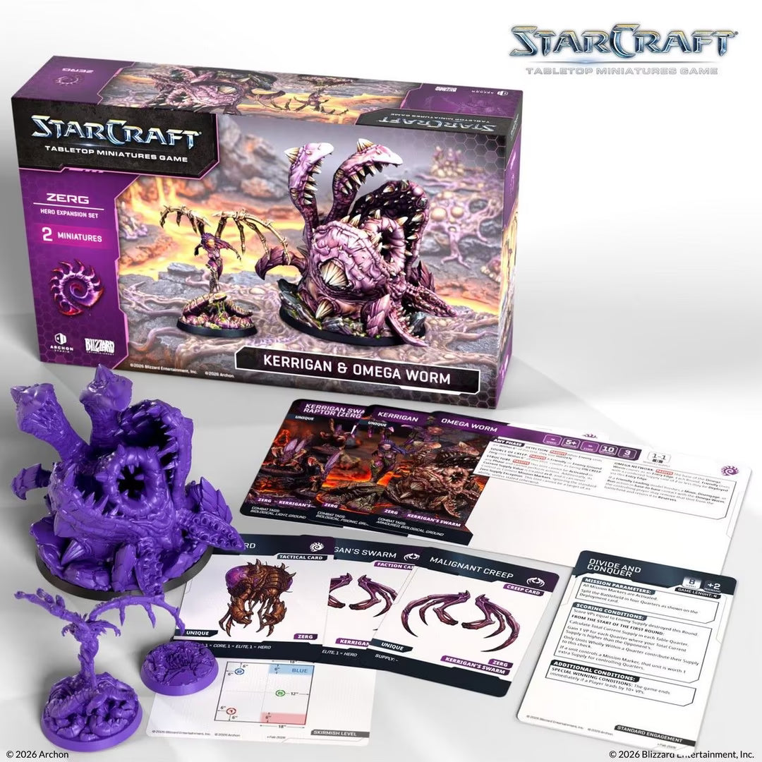 StarCraft TMG Zerg Expansion Set- Kerrigan & Omega Worm