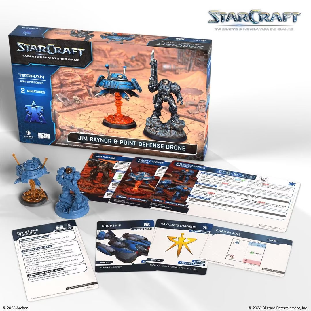 StarCraft TMG Terran Expansion Set- Jim Raynor & Defense Drone