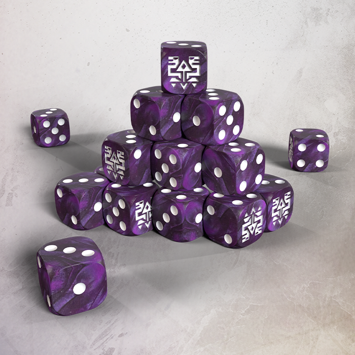 One Page Rules Saurian Starhost 16mm Dice Set