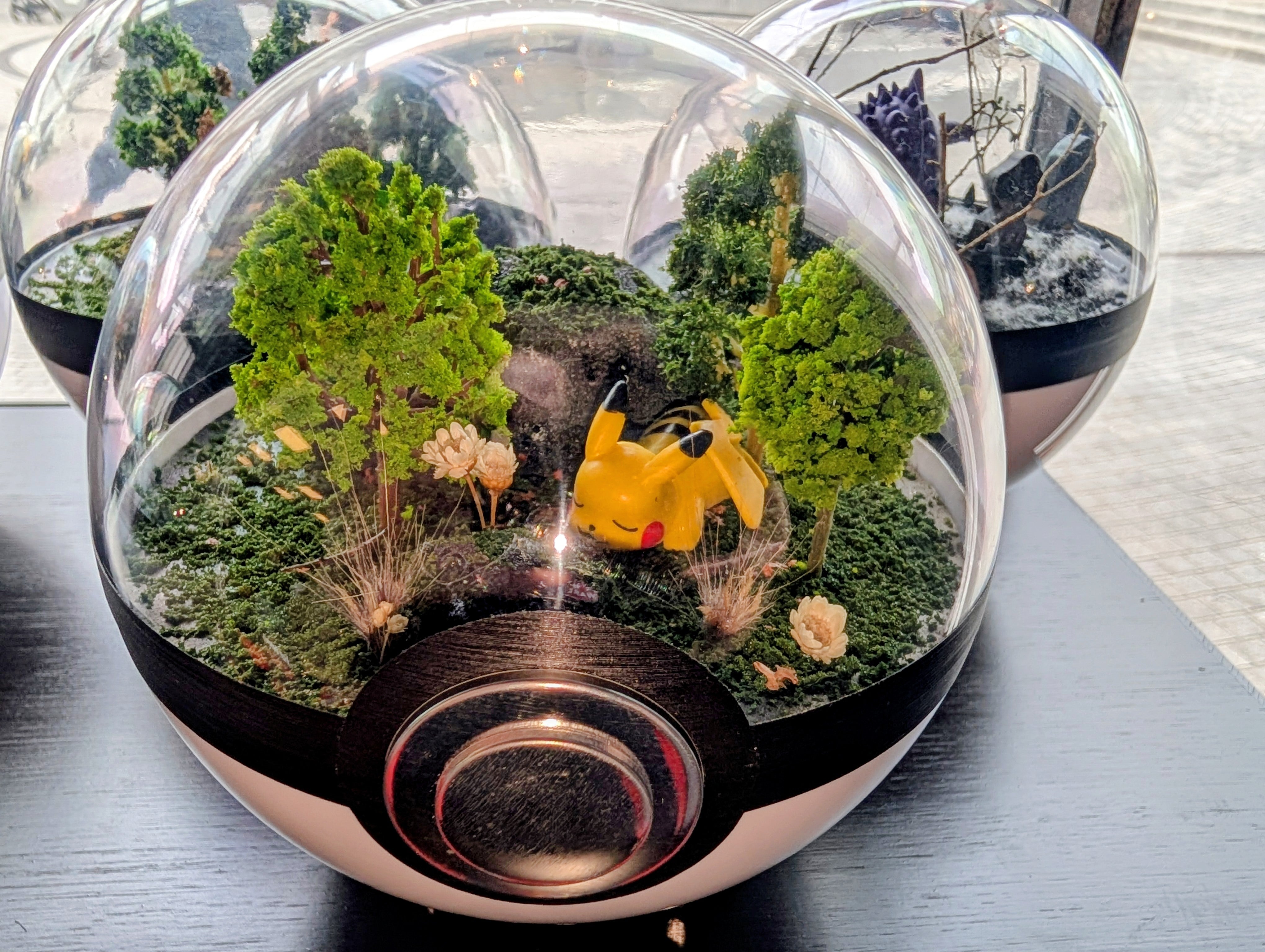PokeGlobe Sleeping Pikachu