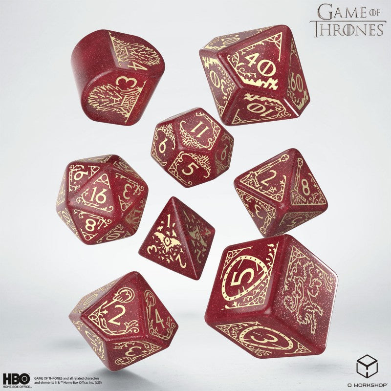 Game Of Thrones Lannister Dice Set