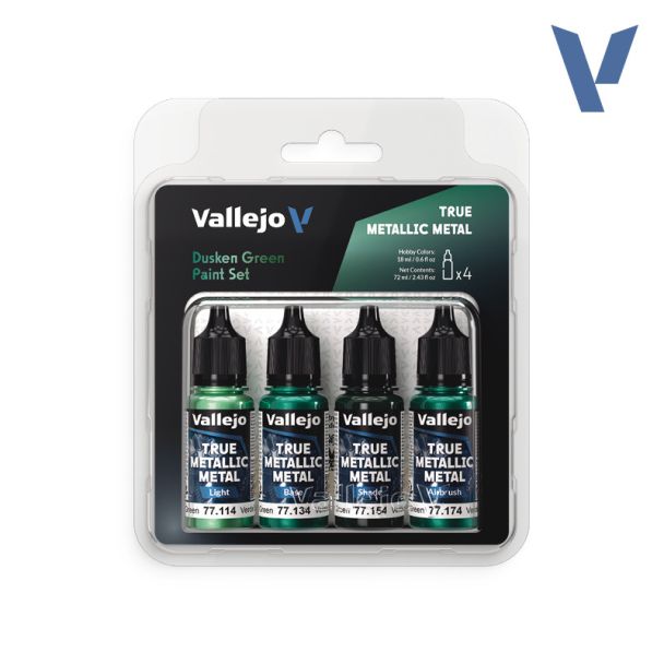Vallejo TMM Paint set - Dusken Green (x4 Colours)