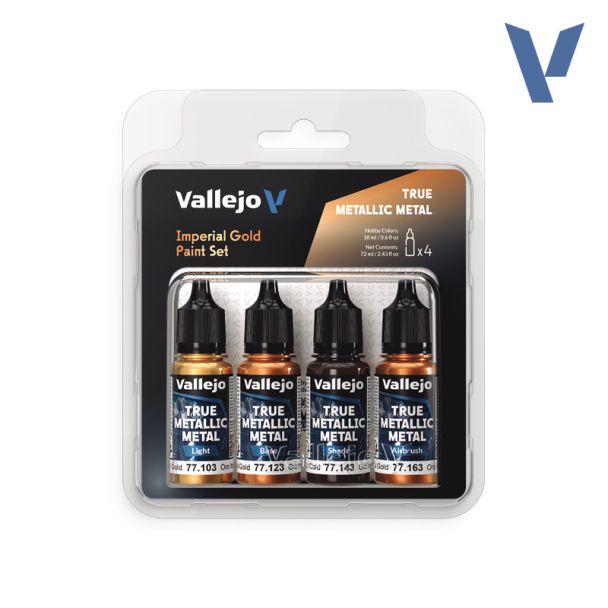 Vallejo TMM Paint Set - Imperial Gold (x4 Colours)