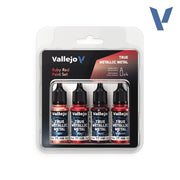Vallejo TMM Paint Set - Ruby Red (x4 Colours)